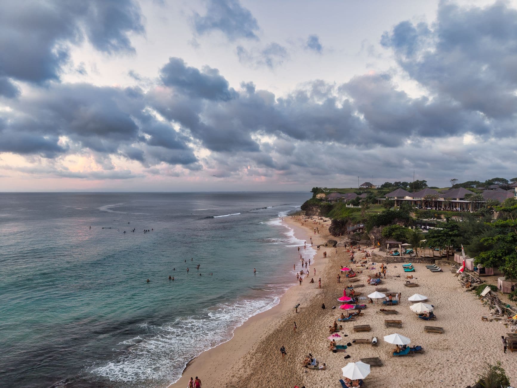 Tropical beach and clear water at Nusa Dua, Bali